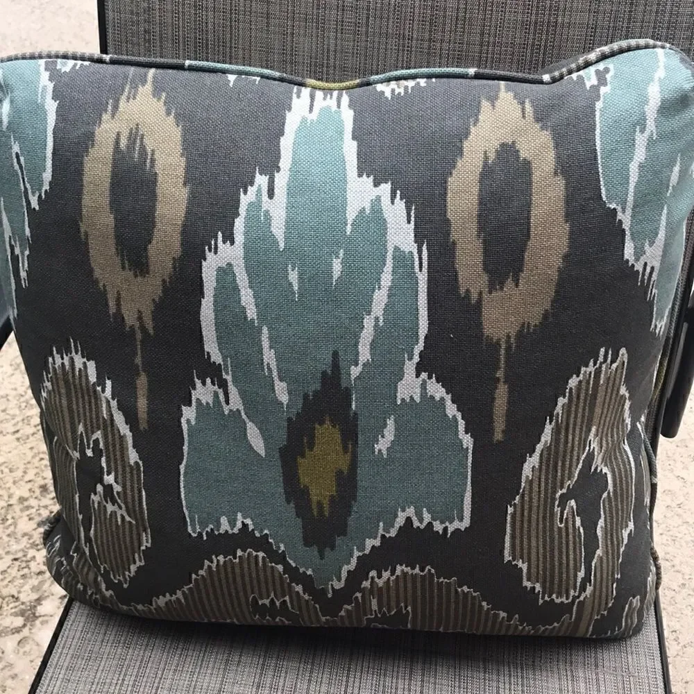 Throw Pillow - NWOT - Blue Green/Brown